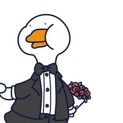 鸭子系列情侣头像卡通 微信鸭子情侣头像一对两张 第4张