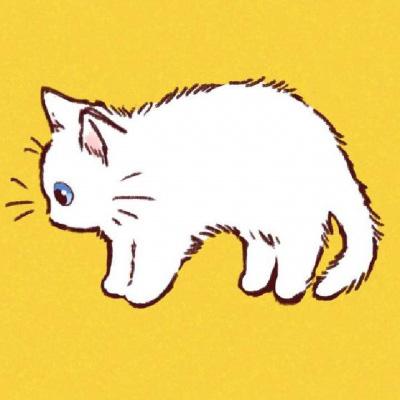 卡通猫头像可爱图片 简笔画超萌猫头像 第10张