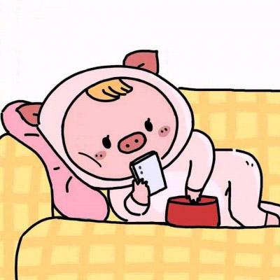 动漫猪图片情侣头像 卡通猪情侣头像呆萌系列 第10张