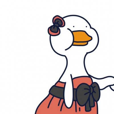 鸭子系列情侣头像卡通 微信鸭子情侣头像一对两张 第3张