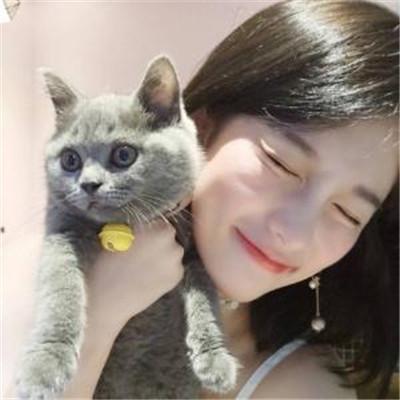 一组抱着猫的2021高颜值女生头像 你也要做一个很哇塞的女孩 第8张