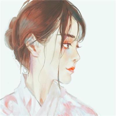 现代彩色素描头像女生唯美最新2018 一眼见你万物不及 第10张